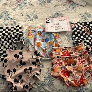 Kids Character Bummies diaper cover Set - Black, Gray, Blue, Multicolor